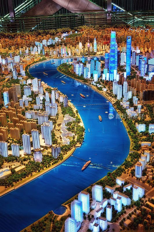 上海城市微型模型