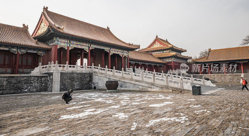 中国北京紫禁城的美丽建筑