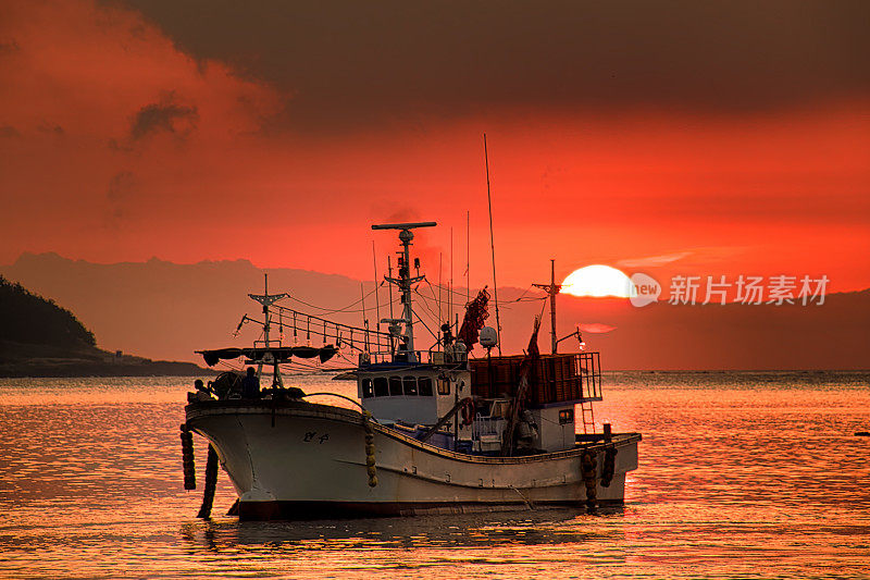 济州岛韩林港日落VD702