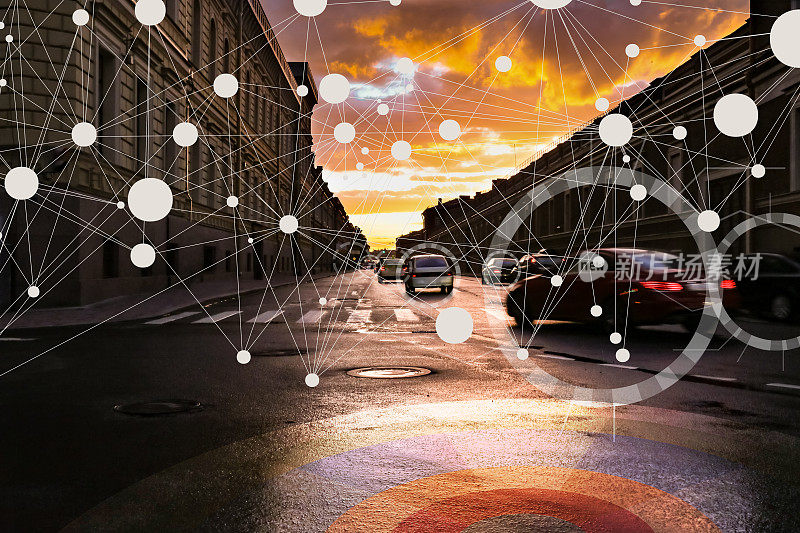 互联智慧城市中的自动智能自动驾驶汽车