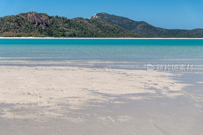 澳大利亚圣灵群岛的怀特黑文海滩