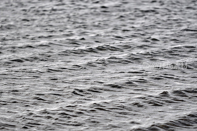 暗水波纹表面纹理背景，阳光反射