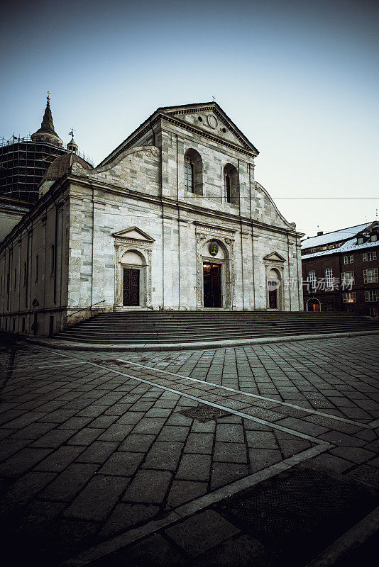 意大利都灵圣卡洛广场教堂入口