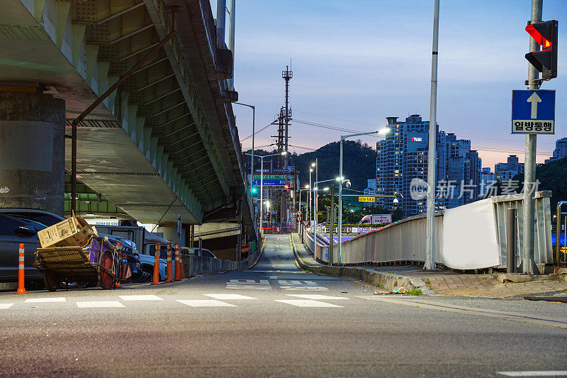 韩国京畿道安阳的夜景