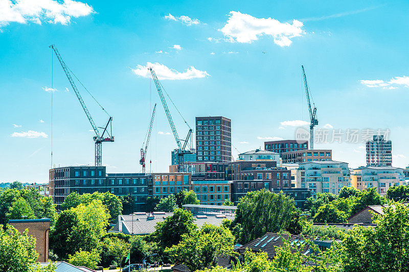 在英国的建筑工地和开发