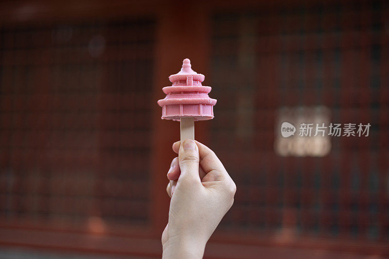 北京天坛祈福殿冰棒模型