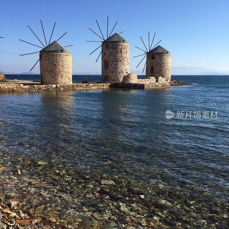 海边的风车