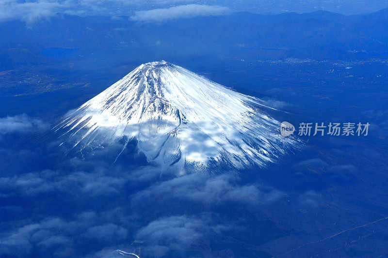 富士山:从天空看