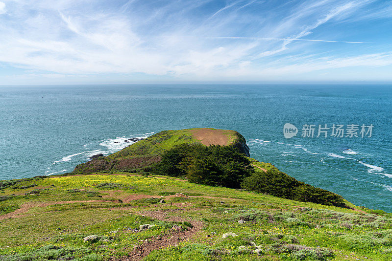 旧金山和加州海岸线