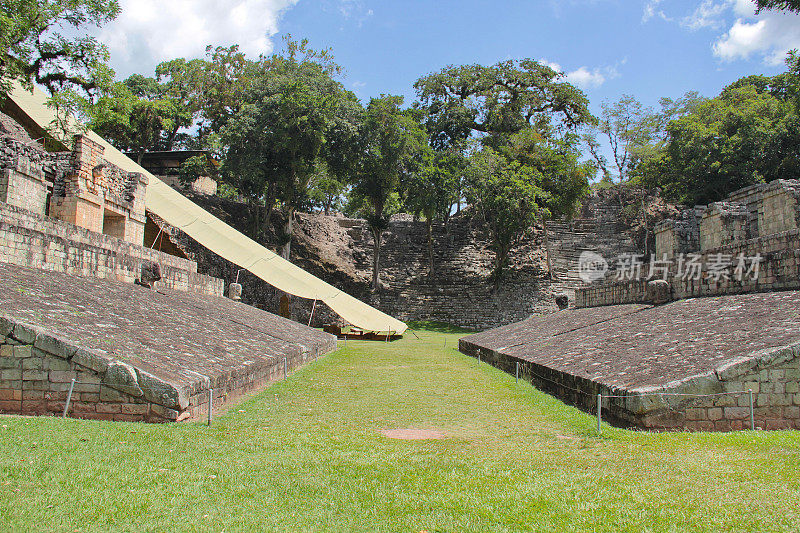 洪都拉斯:科潘的仪式球场，著名的玛雅遗址