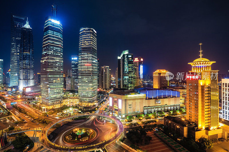 上海市中心夜景