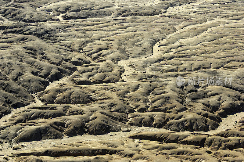 纳米布沙漠高处干涸的河床
