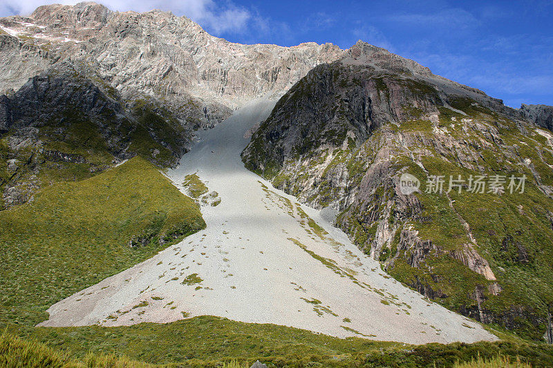 雪崩在山