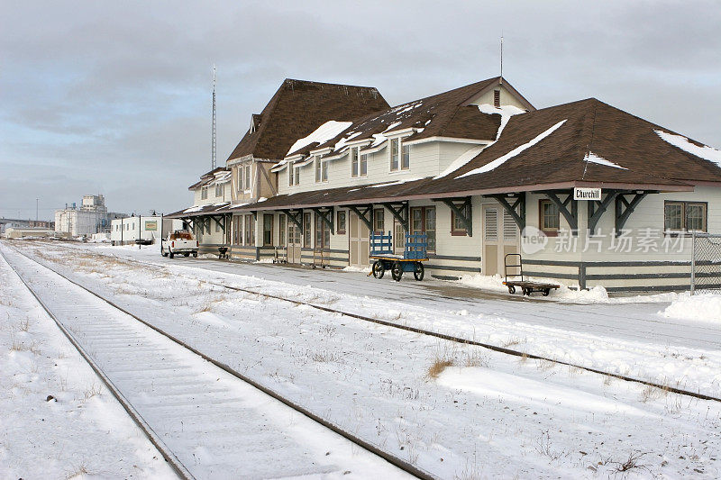 加拿大马尼托巴省丘吉尔火车站