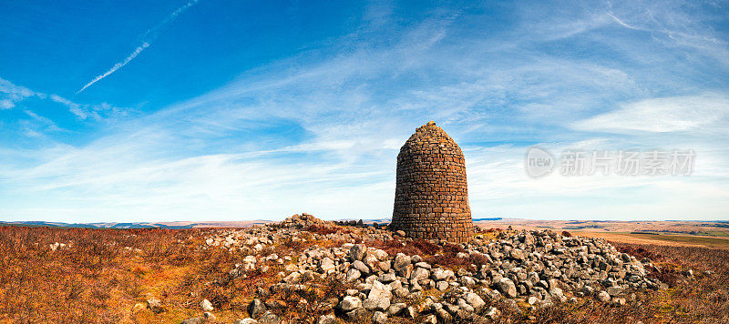 帕东山纪念碑，Pennine路，奥特伯恩，诺森伯兰，英国