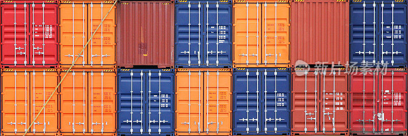 货物集装箱港口航运背景
