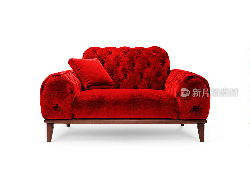 豪华红色的扶手椅