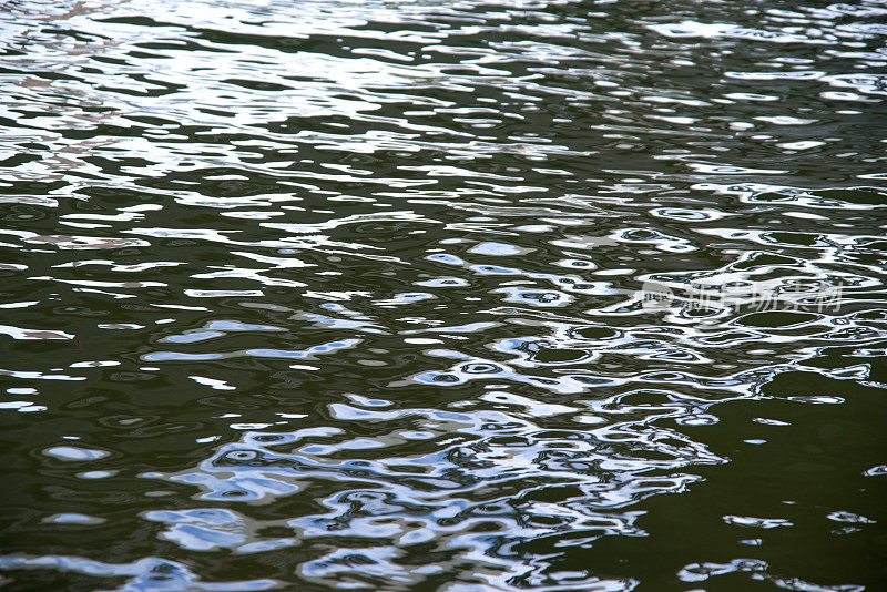 暗白色平静的水波纹表面纹理背景