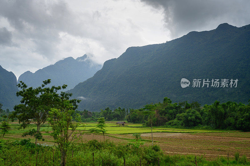 风景优美的老挝