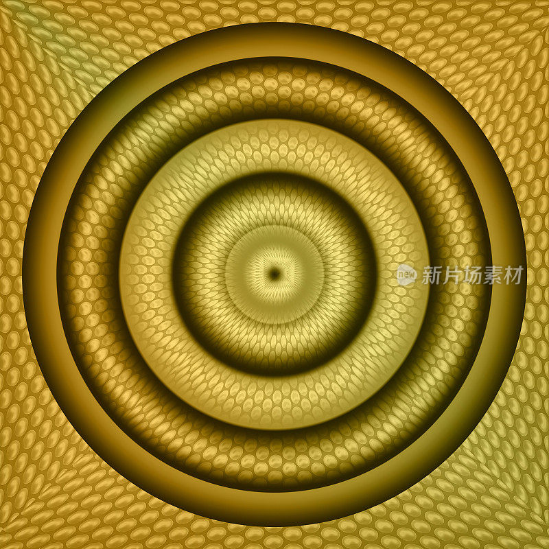 抽象螺旋旋转和扭转线和圆
