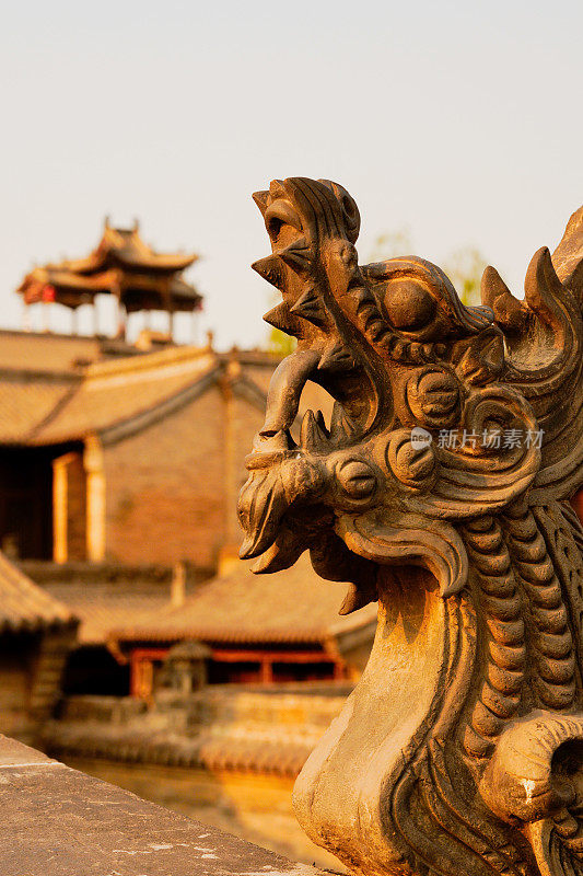 中国山西平遥古城建筑与装饰