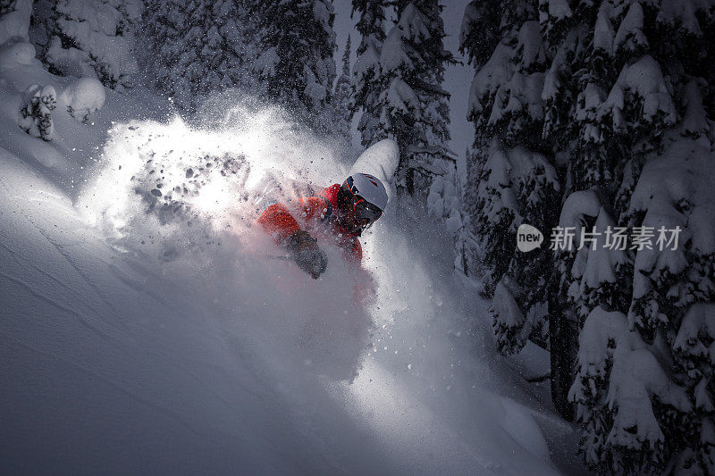 粉滑雪