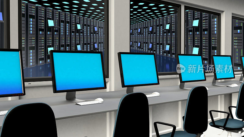 网络服务器控制室