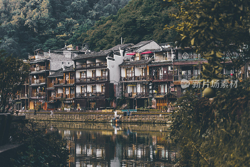 凤凰古城，湖南，中国。