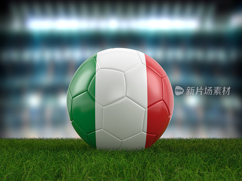 足球意大利国旗
