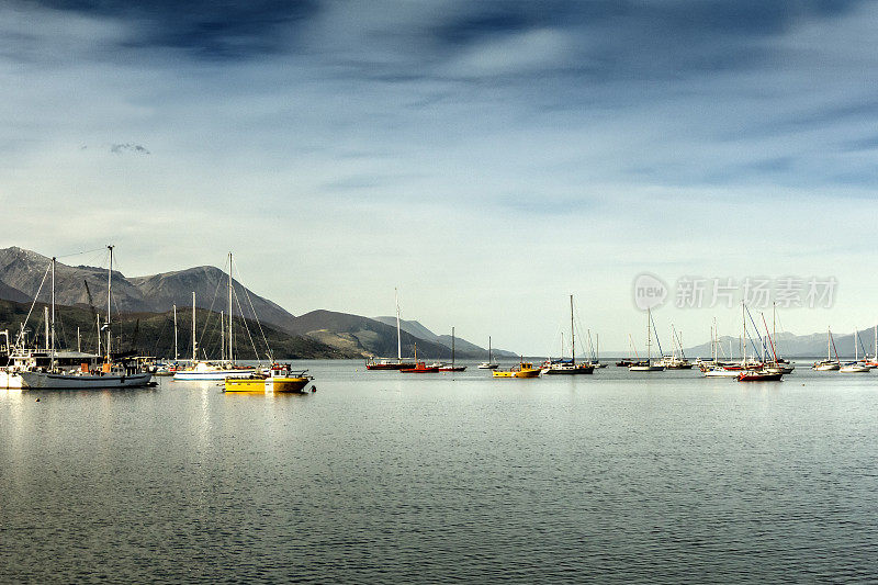 乌斯怀亚港，被称为世界最南端的城市。火地岛，巴塔哥尼亚，阿根廷。