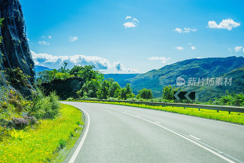 苏格兰高地的道路