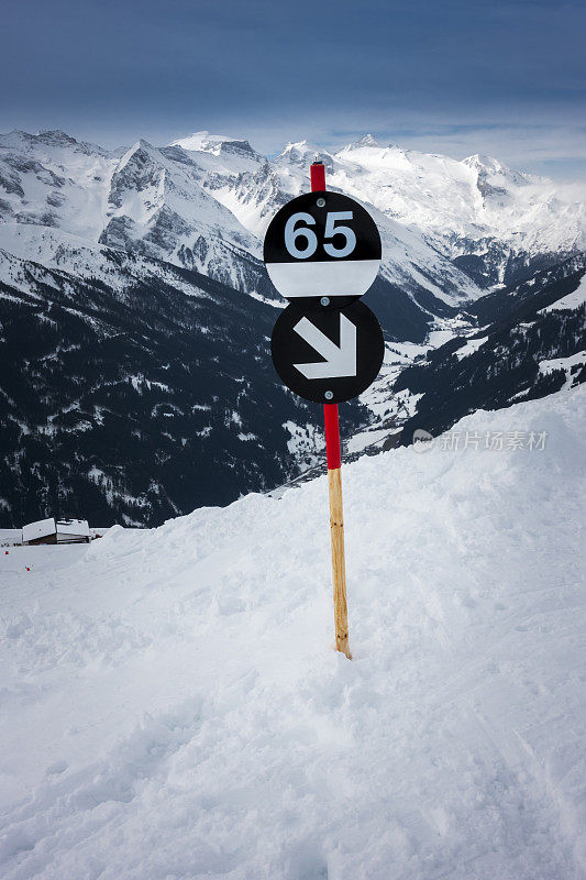 奥地利的黑色滑雪坡道