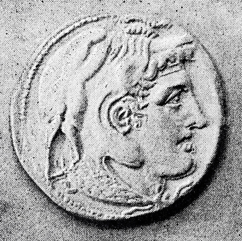 古典希腊文，亚历山大大帝的硬币