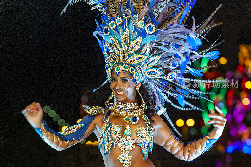 巴西狂欢节的美丽