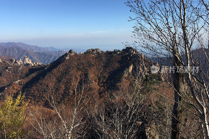 秋公勇岭在雪山山