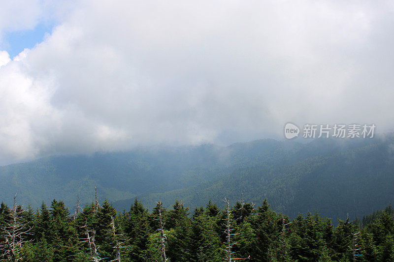 晨雾中的大烟山