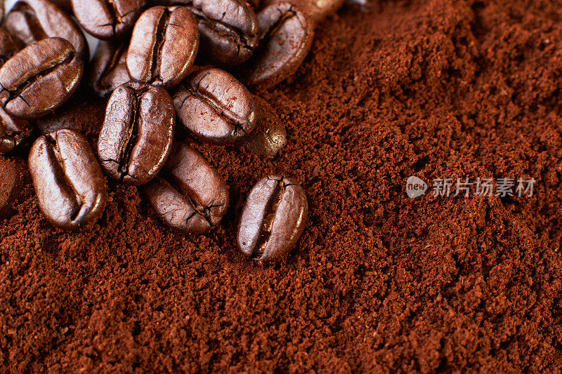 研磨咖啡和咖啡豆