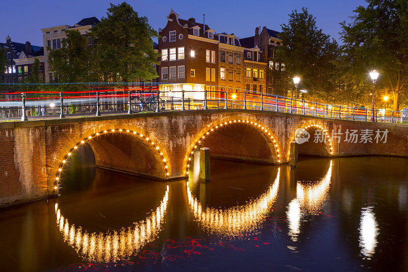 阿姆斯特丹在日落时分