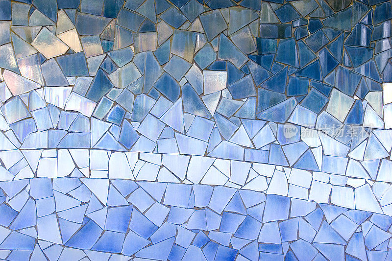 蓝色瓷砖马赛克(背景)