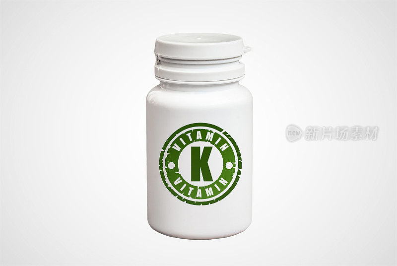 一瓶含有维生素K的药丸