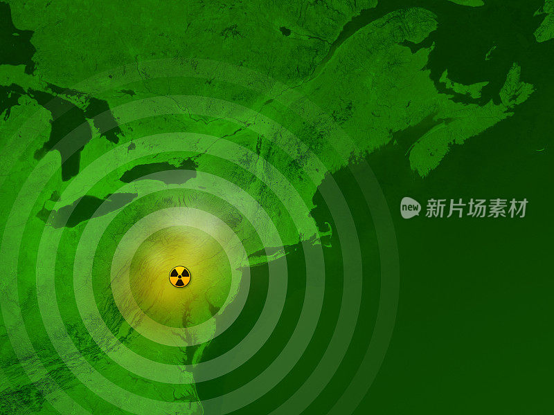 美国三里岛核灾难地图