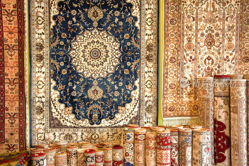 展出的土耳其地毯