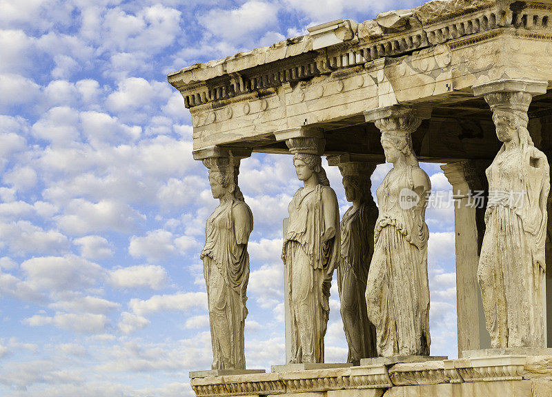 希腊雅典卫城女像柱