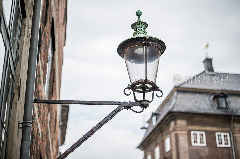 旧灯柱，哥本哈根，丹麦