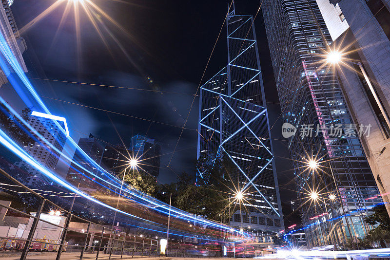 香港市区夜景