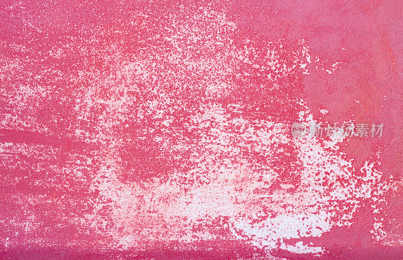 老西西里墙壁背景纹理:充满活力的粉红色和白色