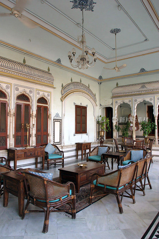 印度传统酒店内部