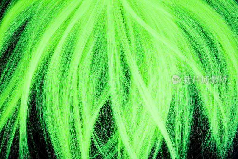 发光的绿色头发背景