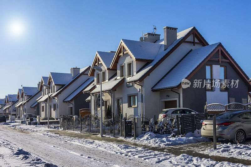 冬季住宅区