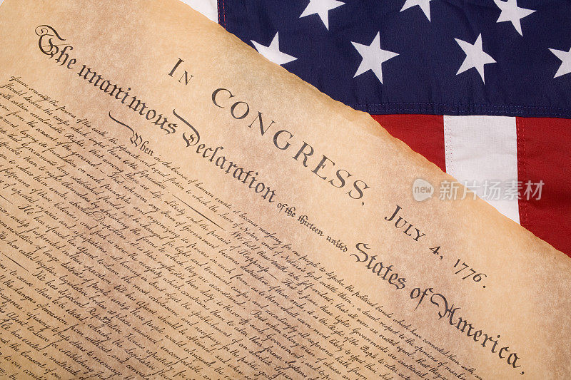 美国国旗和美国宪法